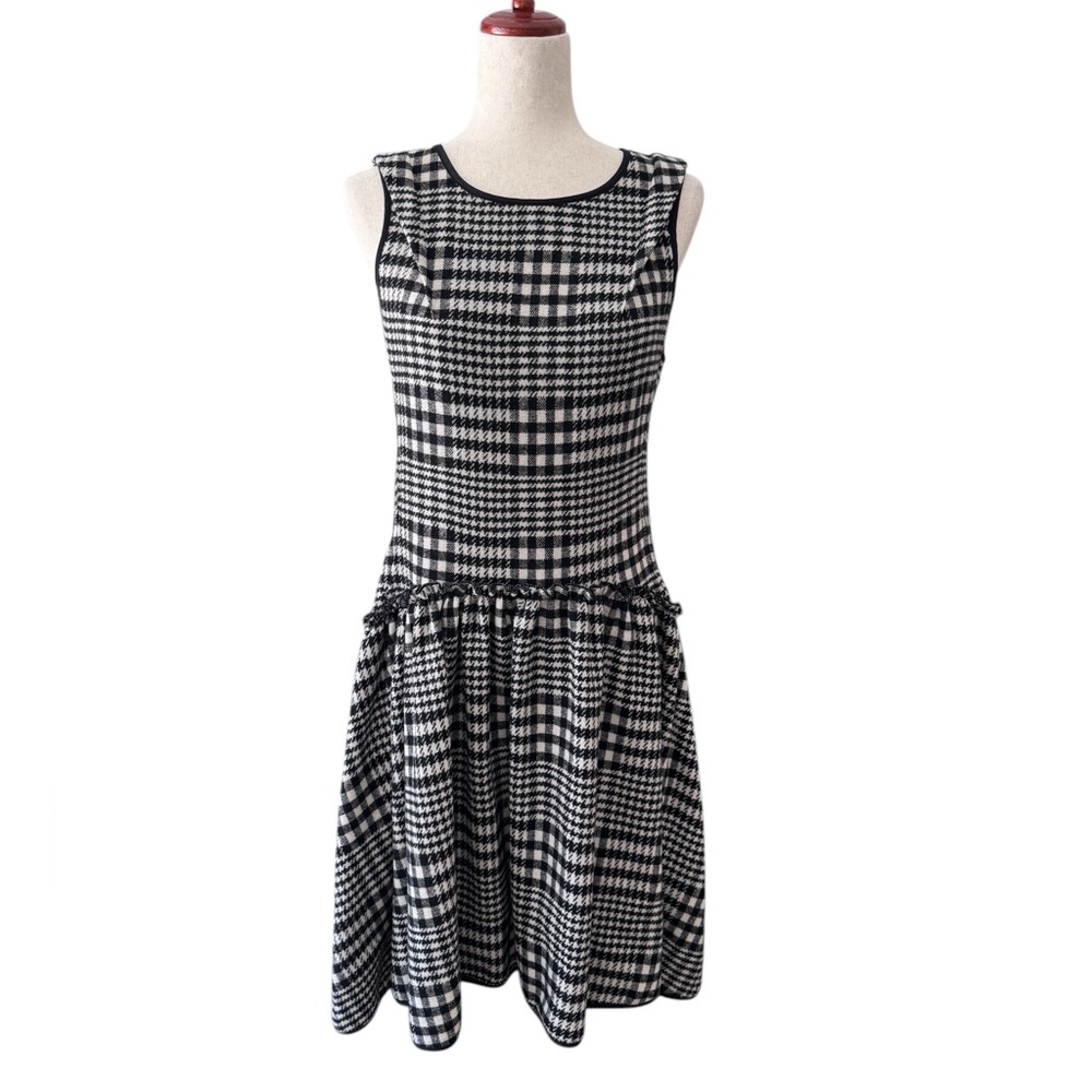 BOLONGARO TREVOR TWEED MIDI DRESS SIZE SMALL
